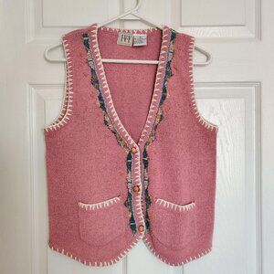 Ivy silk vest with beading